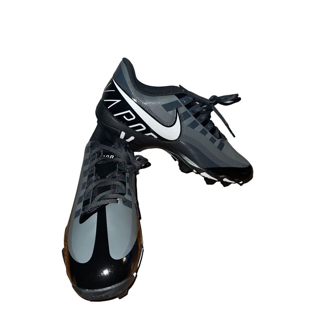 Nike‎ Vapor Edge Shark Black Iron Grey Football Cleats DQ5114-001 Men's Size 11